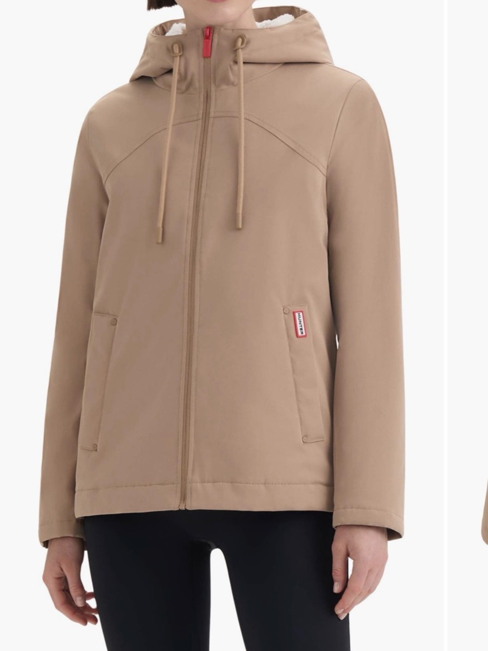 Hunter Blake waterproof rain jacket XS in tan